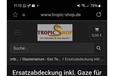 Frösche  kaufen und verkaufen Foto: Suche einen Exo Terra Deckel !!!