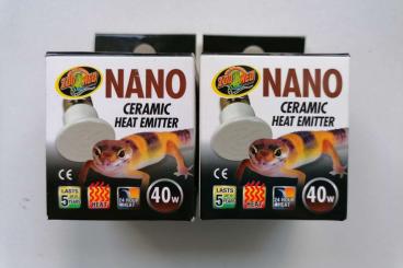 Zubehör kaufen und verkaufen Foto: 2x ZooMed Terrariumwärmestrahler Nano Ceramic Heat Emitter 40W