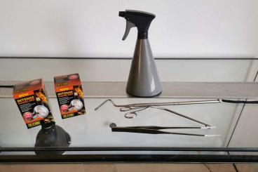 Terrarien kaufen und verkaufen Foto: Glasterrarium 135x60x50 inkl. Zubehör 